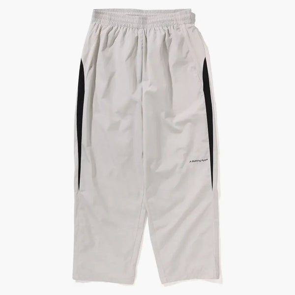 Bape Nylon Loose Fit Track Pants Ivory