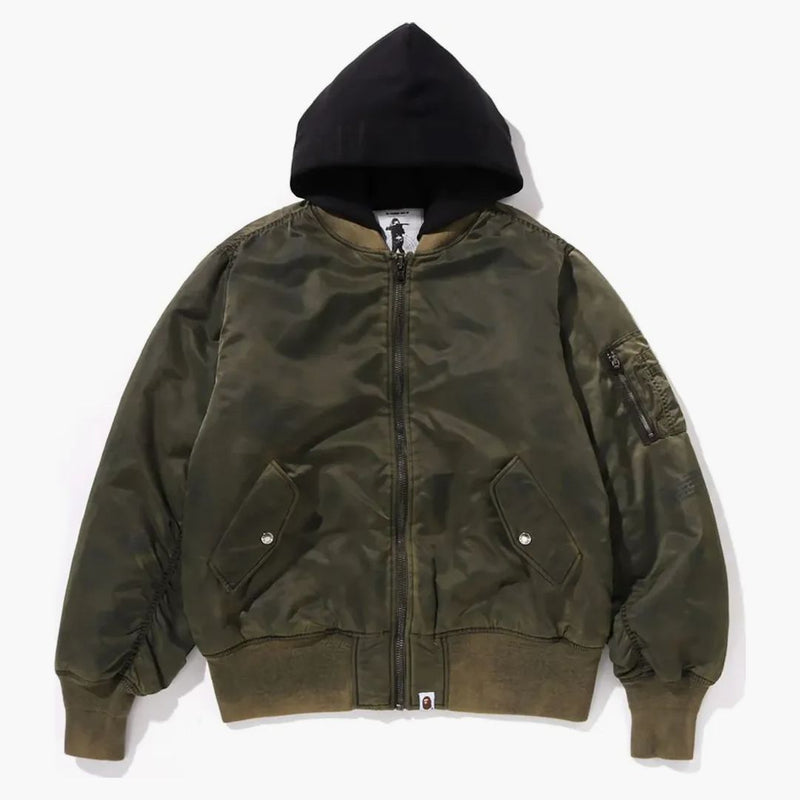 Bape Nylon Ma-1 Jacket Olive DRAB