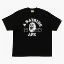 Bape Og Ape Head College Relaxed Fit Tee Black