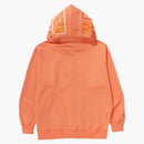 Bape One Point Ape Head Shark Relaxed Fit Full Zip Hoodie Orange