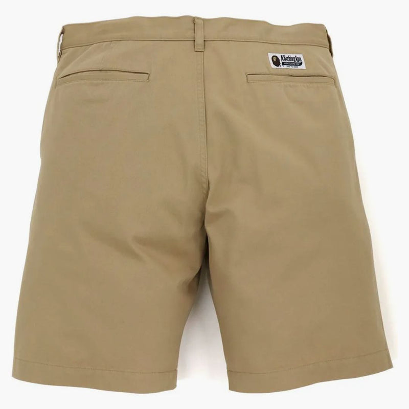 Bape en punkt chino shorts beige