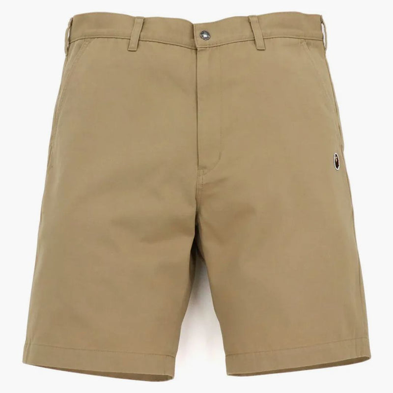 Bape en punkt chino shorts beige