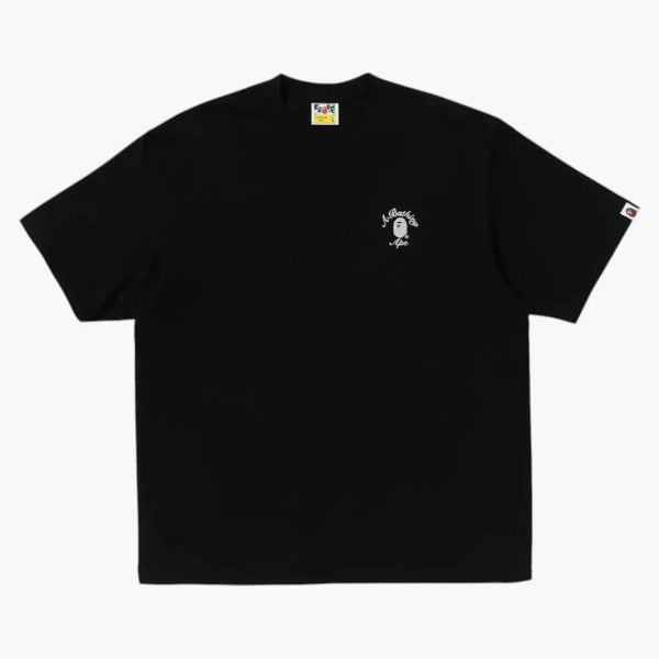Bape One Point College Relaxated Fit Tea (SS25) Černá