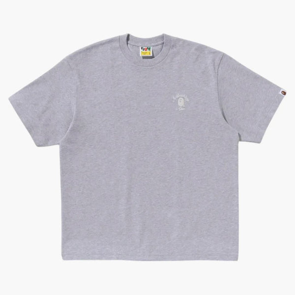 Bape One Point College Relaxated Fit Tea (SS25) Šedá