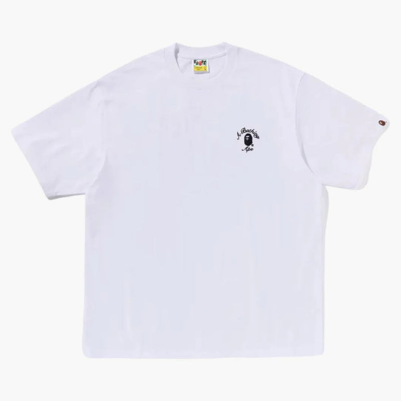 Bape One Point College Relaxed Fit Tee (ss25) White