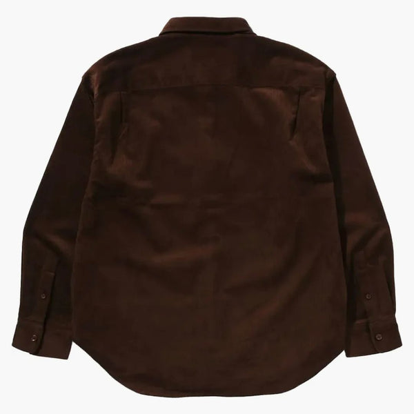 Bape One Point Corduroy L/S Shirt Brown