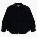 Bape One Point Corduroy L/S Shirt Charcoal