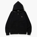 Bape One Point Full Zip Hoodie Black