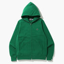 Bape One Point Full Zip Hoodie Green