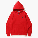 BAPE One Point Full Zip Hoodie Red