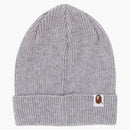 Bape One Point Knit Cap (FW24) Gray