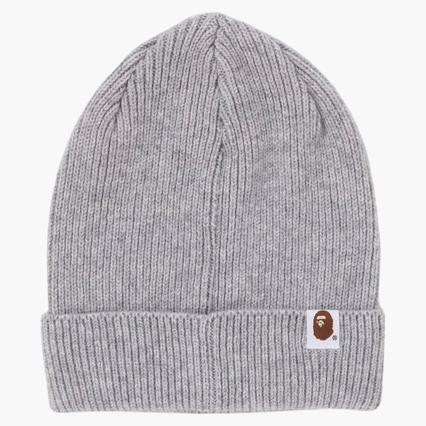 Bape One Point Knit Cap (FW24) Gray