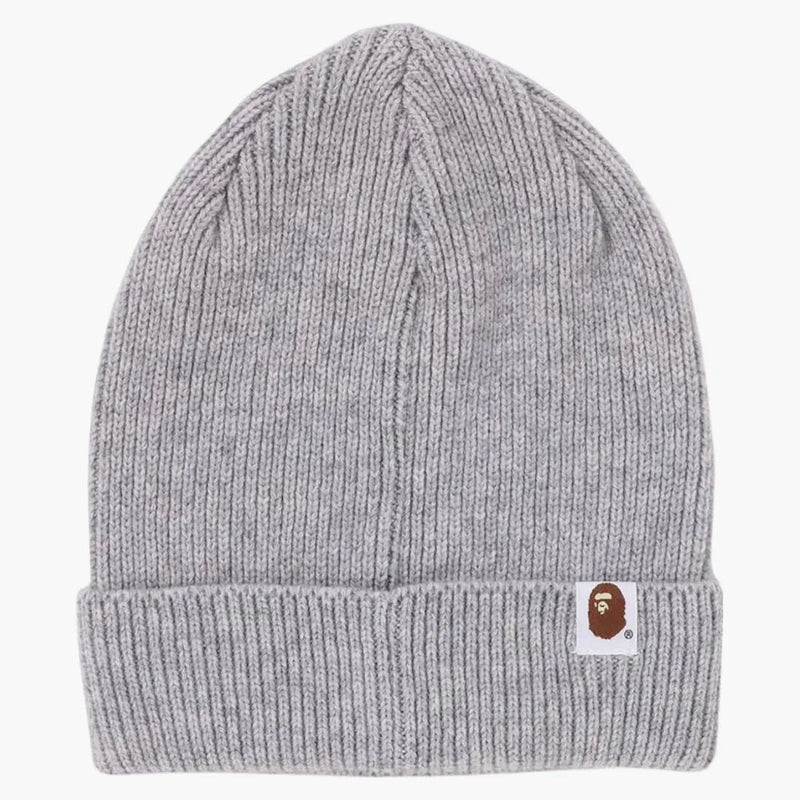 Bape One Point Knit Cap (FW24) Gray