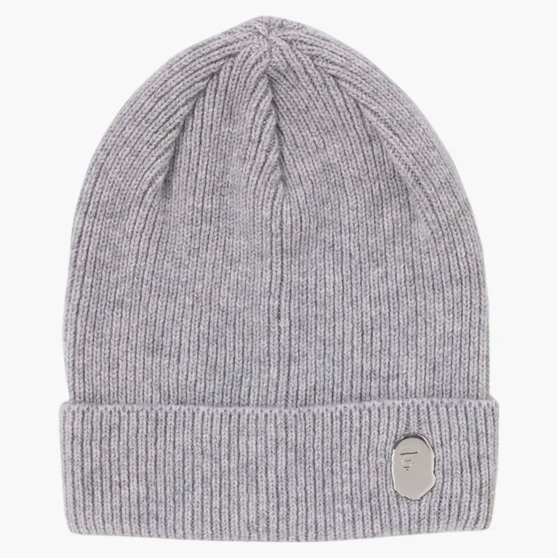 Bape One Point Knit Cap (FW24) Gray