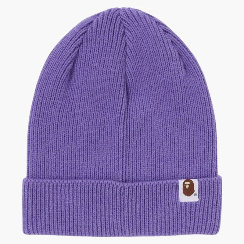 Bape One Point Knit Cap (FW24) Purple