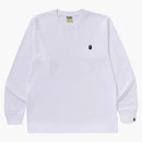 Bape One Point L/s Tee White