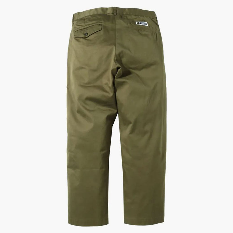 Bape One Point Loose Fit Chino Pants Olivedrab