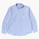 Bape One Point Oxford L/s Shirt Sax