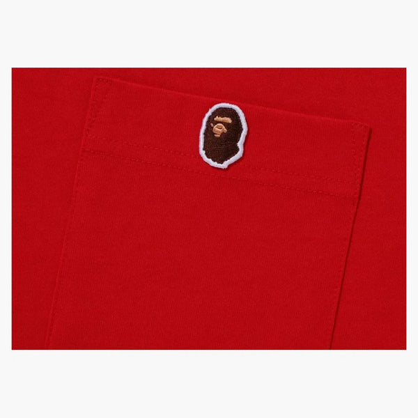 Bape One Point Pocket Tea Red