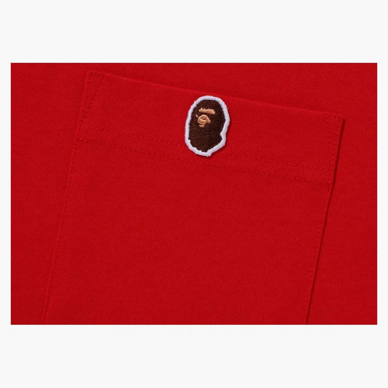 Bape One Point Pocket Tea Red