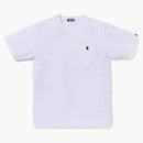Bape One Point Pocket Tee White