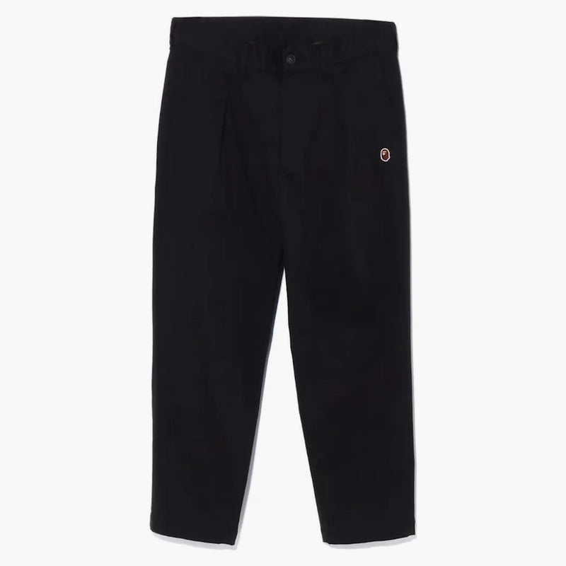 Bape jeden bod uvolněný fit chino kalhoty černé