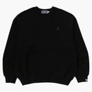 Bape One Point Relaxed Fit Crewneck Sweatshirt Black