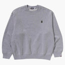 Bape One Point Relaxed Fit Crewneck Sweatshirt Gray