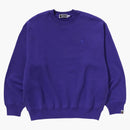Bape One Point Relaxed Fit Crewneck Sweatshirt Purple