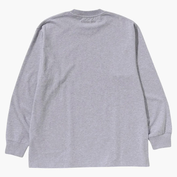 Bape jeden bod uvolněný fit l/s čaj šedý