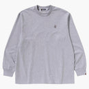 Bape jeden punkt relaksowany l/s herbata szarość