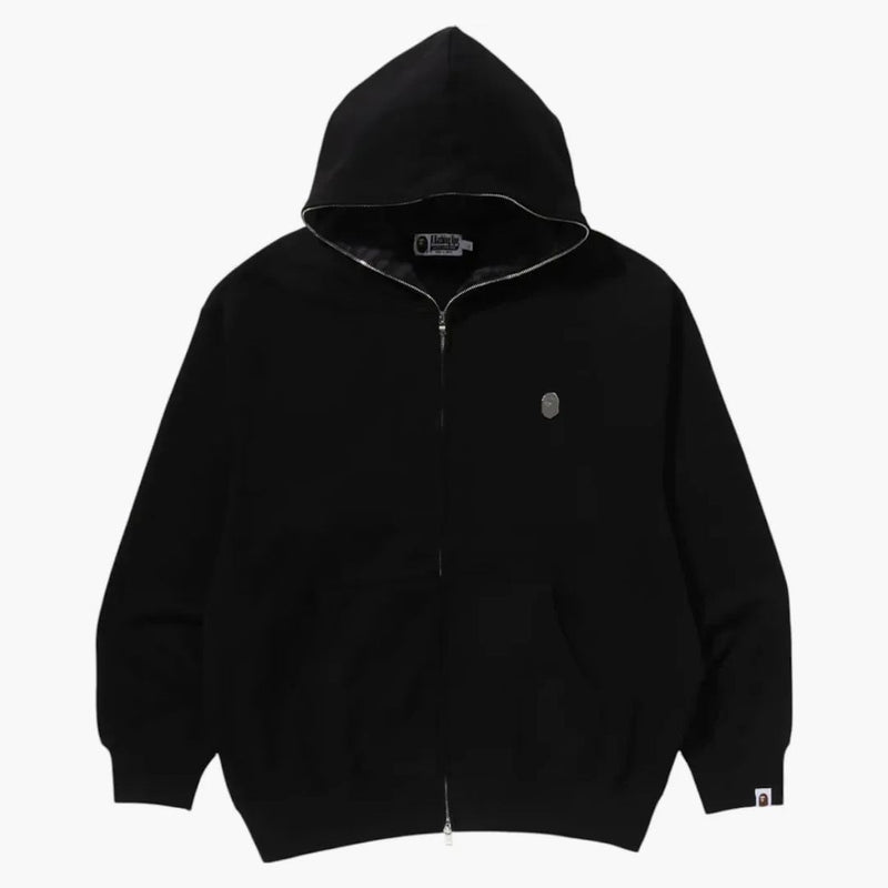 Bape jeden bod uvolněný fit zip mikina černá