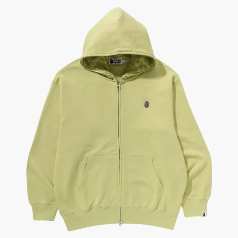 Bape jeden bod uvolněný fit zip mikina zelená