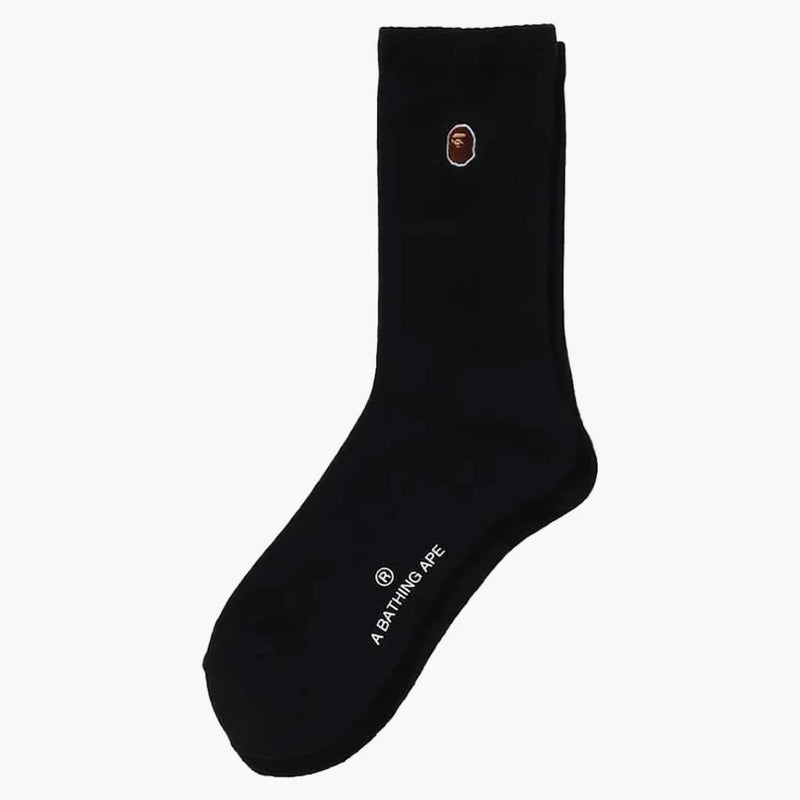 Bape un punto calzino nero