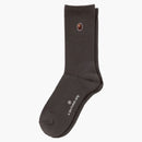 Bape One Point Sock Charcoal