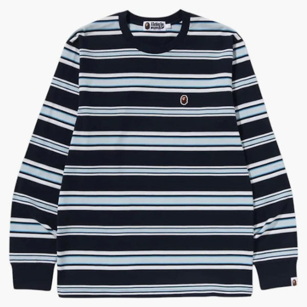 Bape One Point Stripe L/S Tea Navy