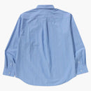Bape One Point Stripe Poplin L/S Shirt Blue