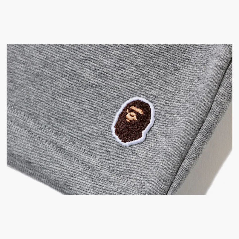 Bape One Point Sweat Shorts Gray/Yellow