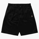 Bape One Point Wide Fit Chino Shorts Black