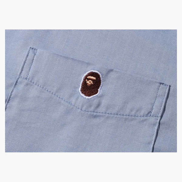 Bape One Point Wide Fit S/S Shirt Sax