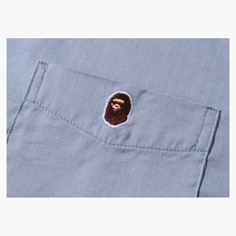 Bape One Point Wide Fit S/S Shirt Sax
