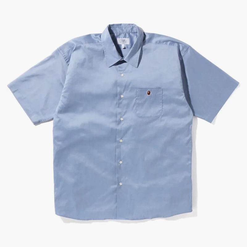Bape One Point Wide Fit S/S Shirt Sax