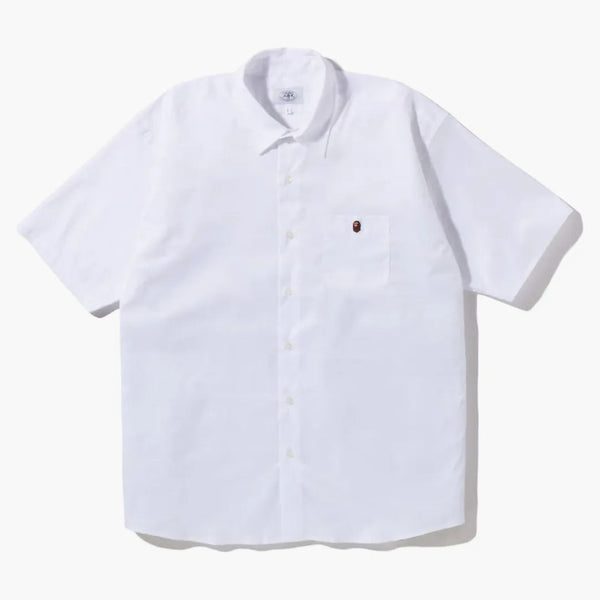 Bape One Point Wide Fit S/S Shirt White