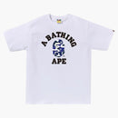 Bape Online Exclusive College Bapec Tee White
