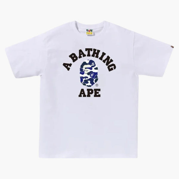Bape Online Exclusive College Bapec Tee White