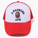 Bape College Mesh Cap Red