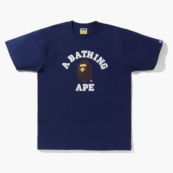 Bape online exclusive college tea navy
