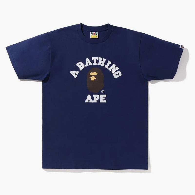 Bape online exclusive college tea navy