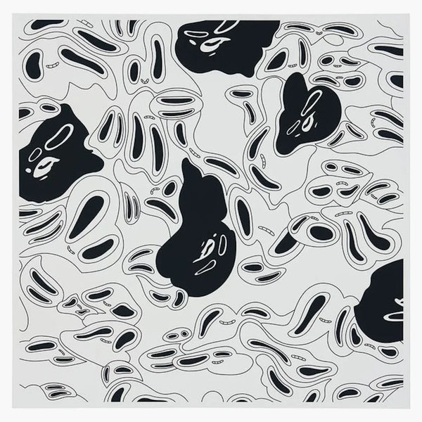 BAPE au doar ochi pe tine (alb negru) de Jasper Wong Print
