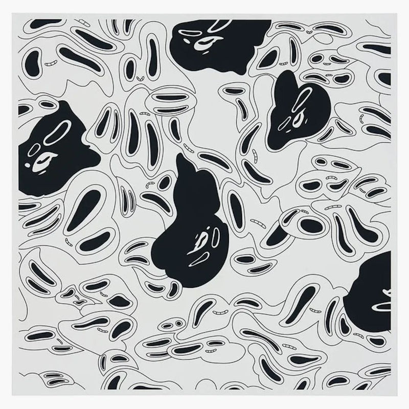 BAPE au doar ochi pe tine (alb negru) de Jasper Wong Print
